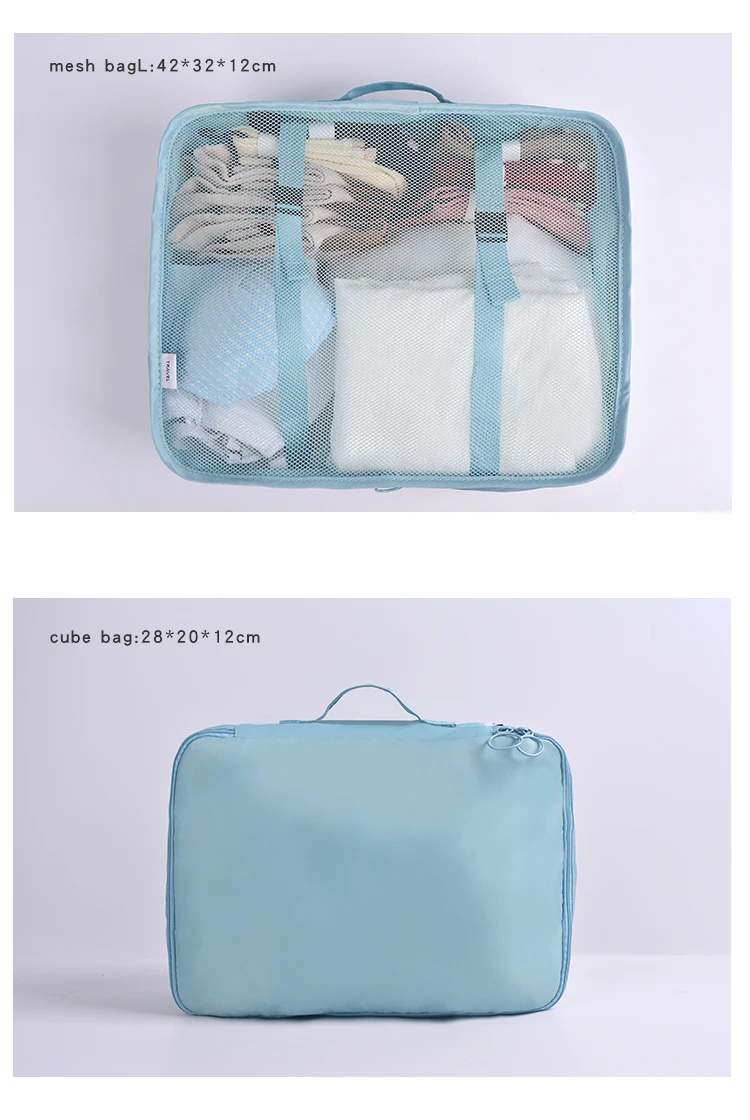 Promotional Packing Clothes 6 pieces Storage Organizer Travel Set Travel bag