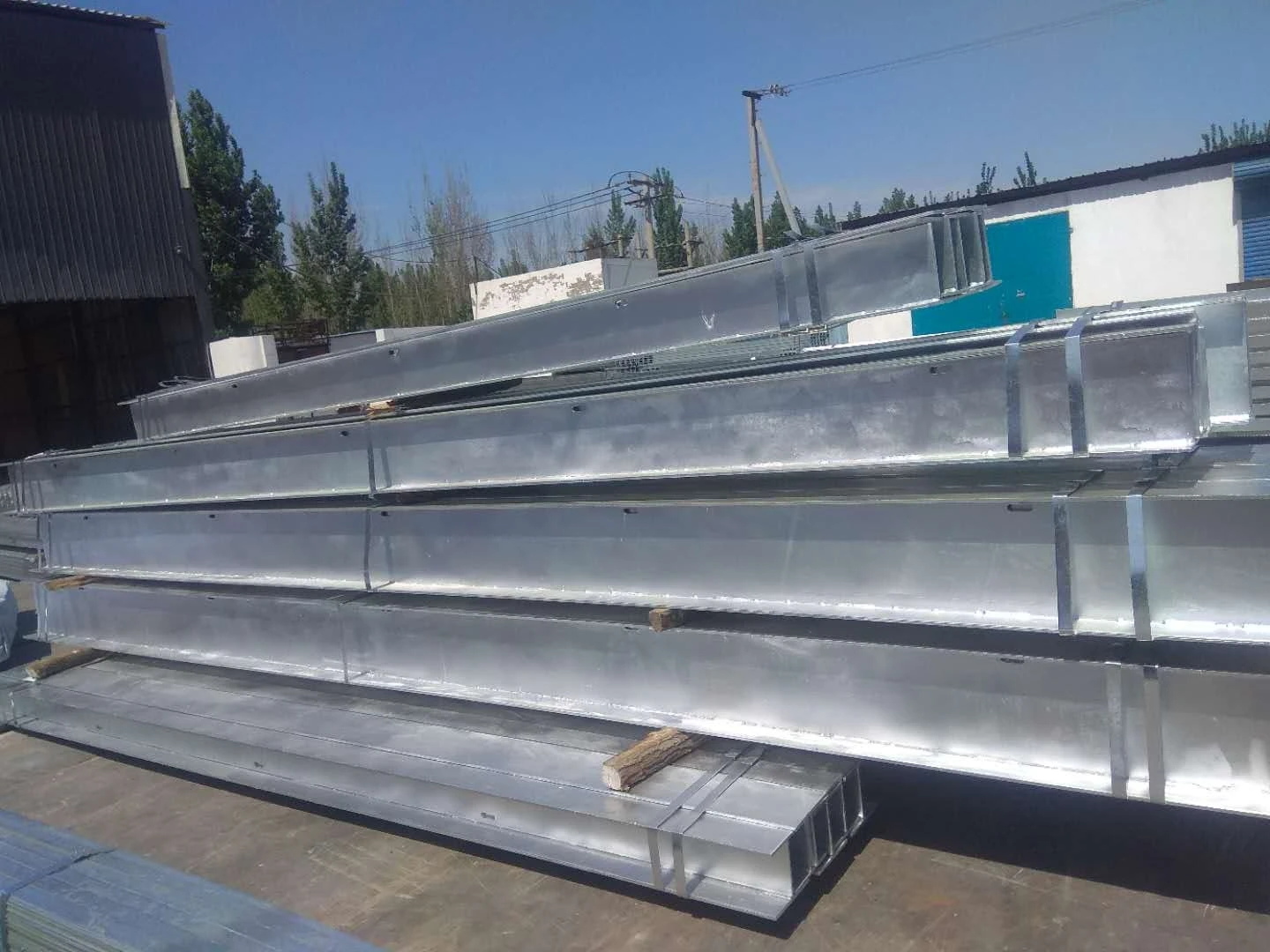 High quality 600g/m2 Hot Dipped Galvanized Steel H Beam