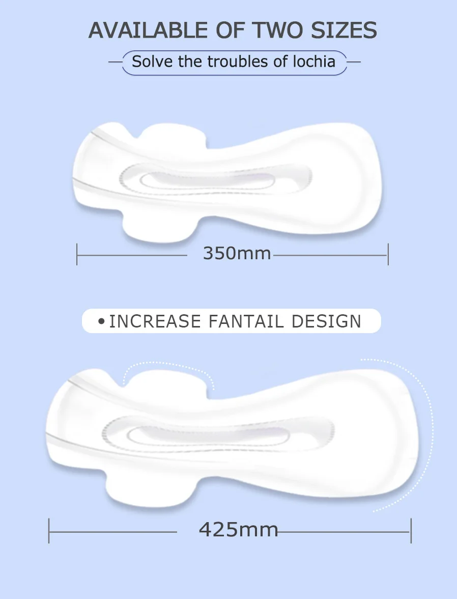 High Quality Leakproof Winged Disposable Absorbent Maternity Pads ...