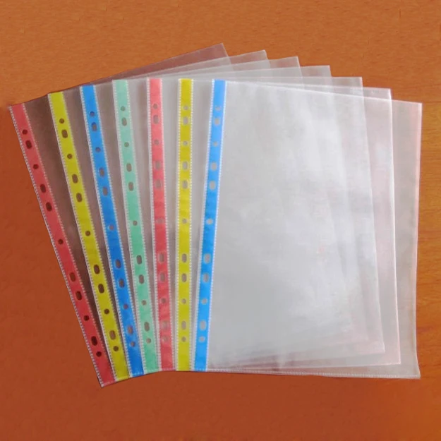 11 Holes Clear Sheet Protectors For Ring Binders Top Loading Page Protectors A4 Letter Size
