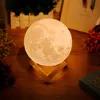 Moon light lamp 3D printing floating moon lamp touch and remote creative gift led night light
