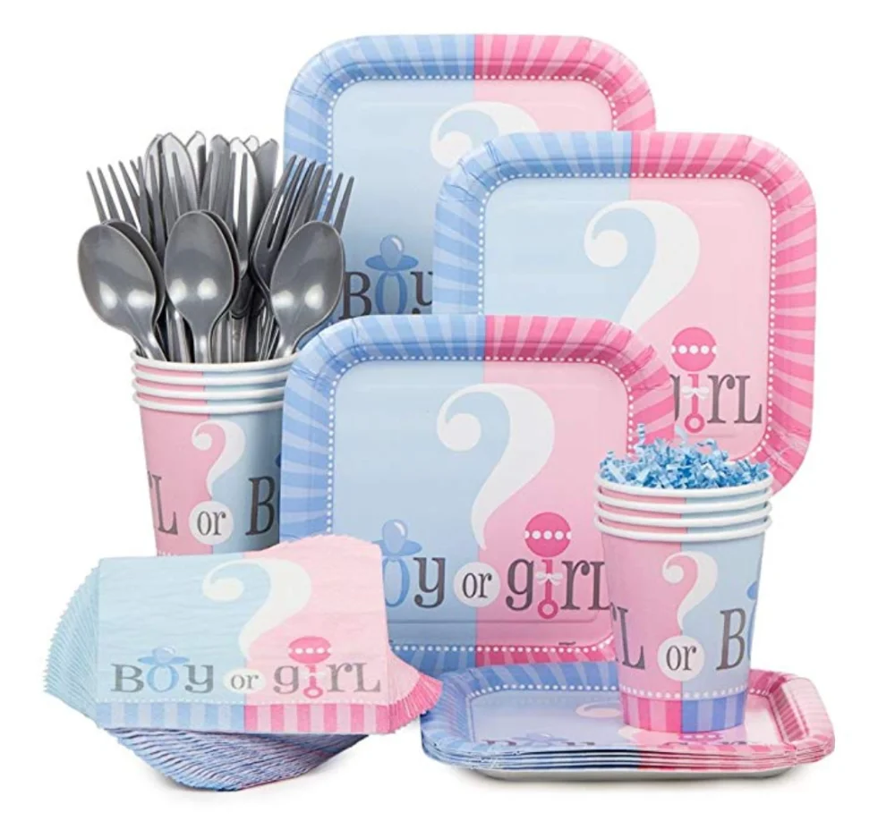 gender-reveal-party-supplies-for-baby-shower-boy-or-girl-tableware