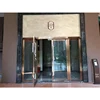High quality rose gold stainless steel brushing gate