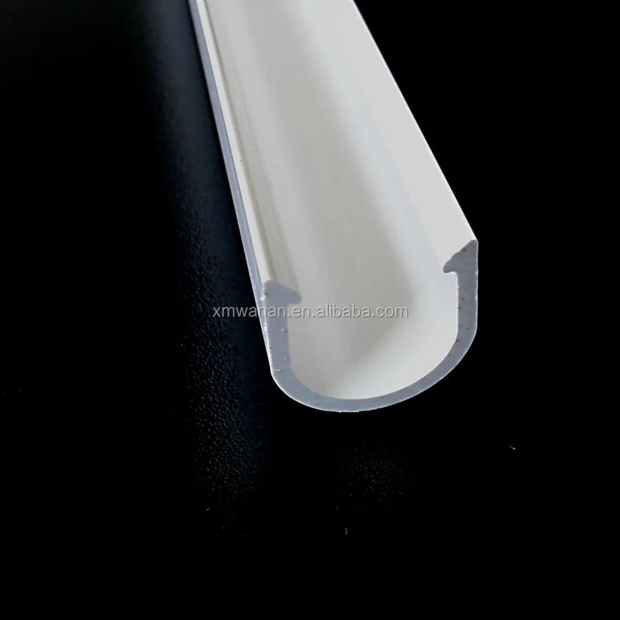 1 Inch White Pvc Bumper Strip Plastic Cover For Supermarket Counter