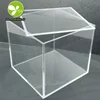 Fashion Custom Clear Silk Screen Printing Acrylic Display Box with Lid