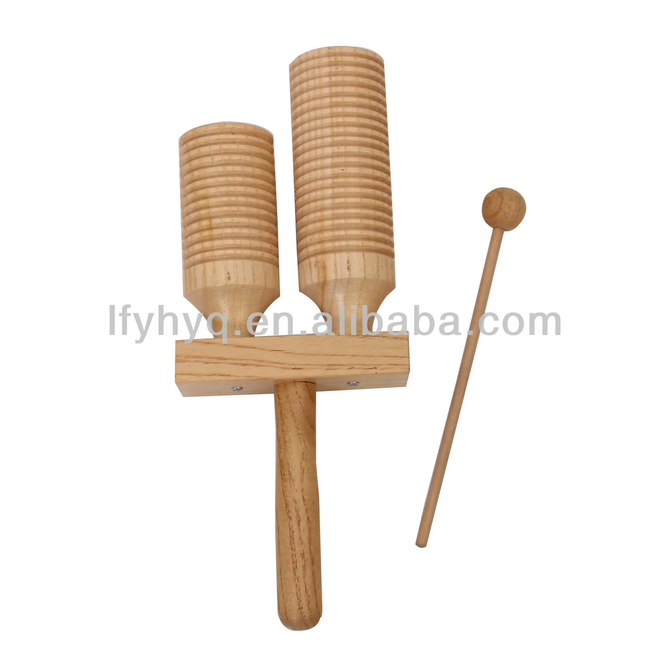 Twotone Wood Tone Block Musical Instrument,Percussion Instrument Tone