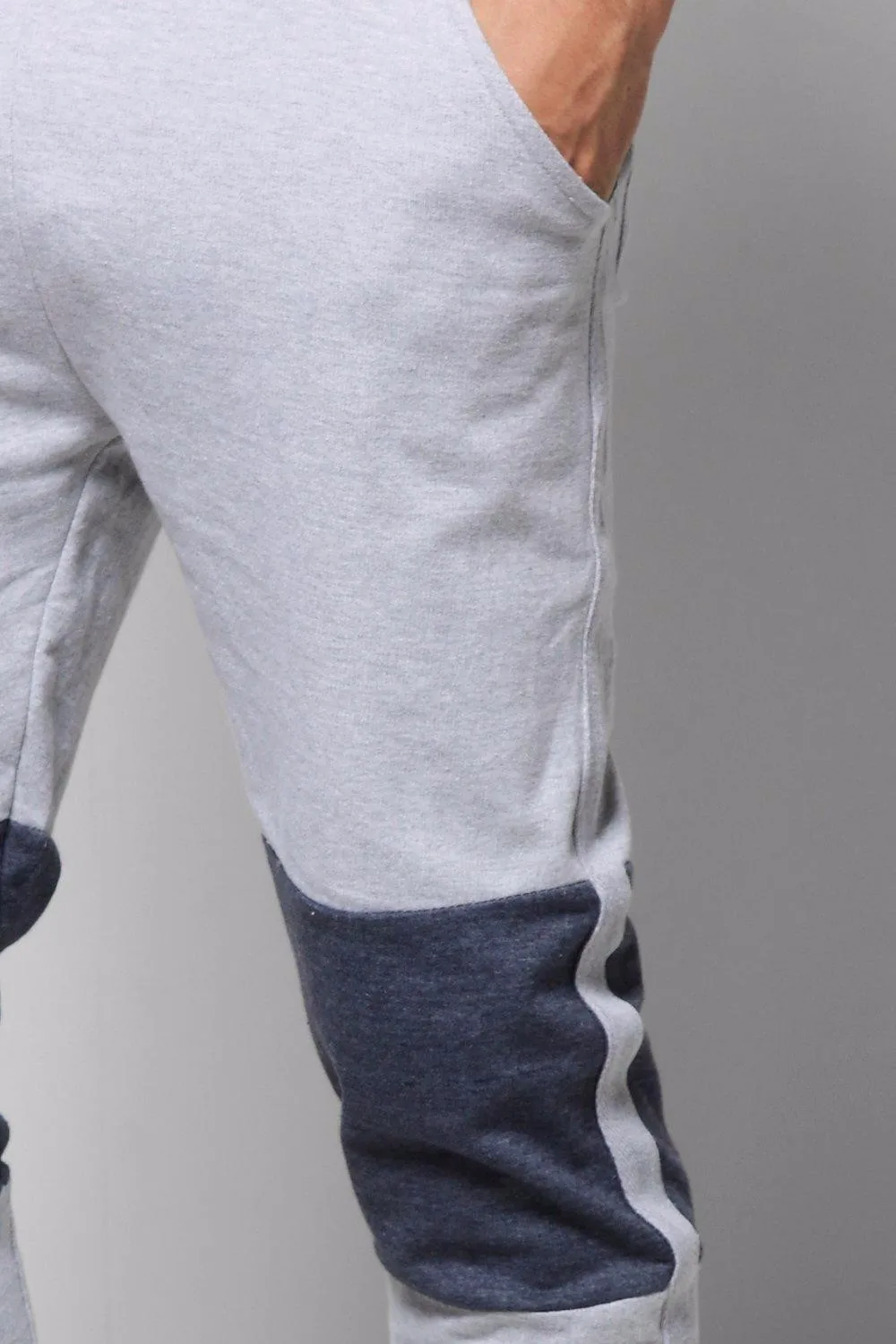 mens grey marl joggers