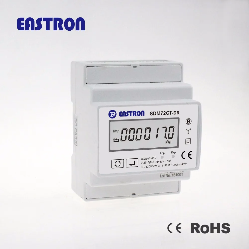 Eastron High Quality Sdm72ctdr Ct Kwh Meter 3 Phase 4 Wire Energy