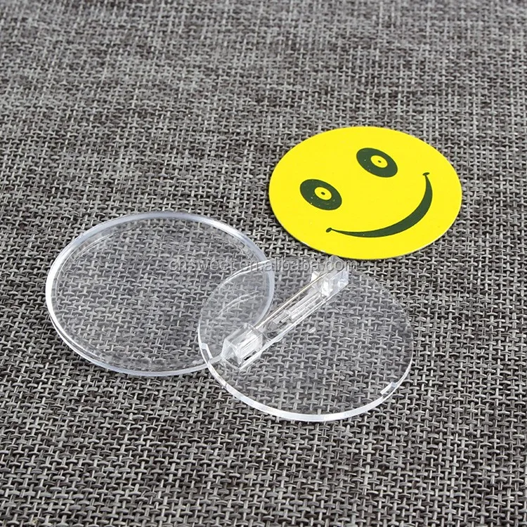 Logo Printing Insert Name Badges Custom Novelty Acrylic Badge Buy