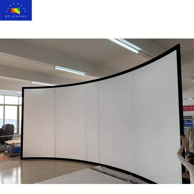 Xyscreen 180 Degree Curved Projection Screen With 6m Length And 5m