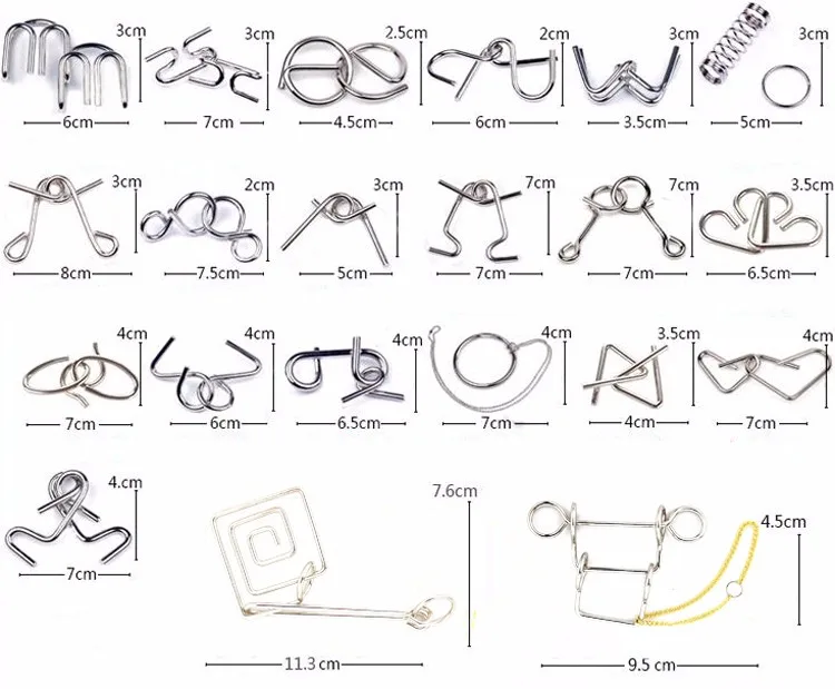 Iron Puzzle Metal Brain Teaser Puzzle 3d Metal Buy Interlocking Ring