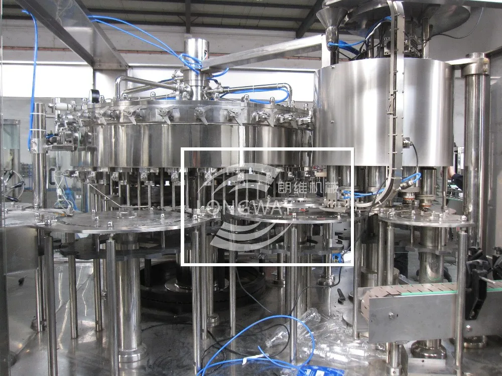 Omron Human control Pannel PET bottle carbonated beverage Washing Filling Capping Machine for Kenya