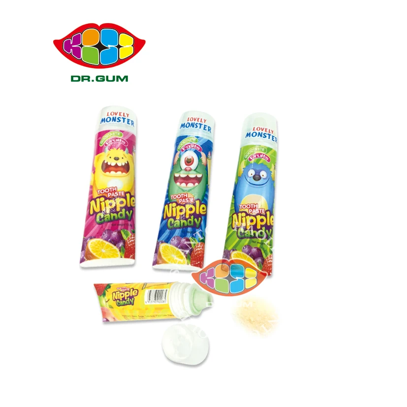 Toothpaste Nipple Candy With Sour Powder Buy Fruit Powder Candy