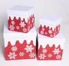 Creative Christmas Packing Box Set Red Color in Storage
