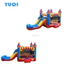 Cirus Bricks athletic Inflatable Bouncy Castle With Slide 5in Wet/Dry Combo Jumping Bouncy