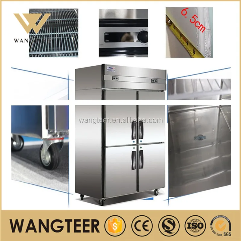 China Freezer Chiller Refrigerator 5door 4 Door 1000 Liter Commercial Fridge