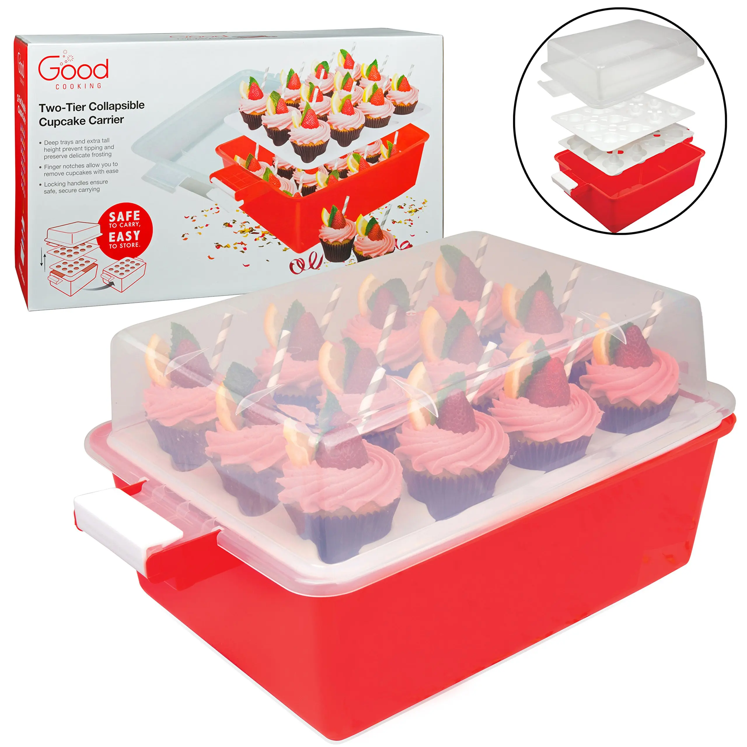 flexzion cupcake carrier holder