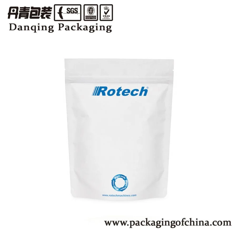 Resealable doypack pouch with zipper food packaging bag with customized printing