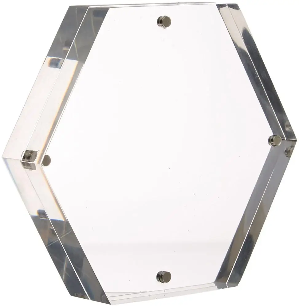 2017 Fancy Hexagon Shape Acrylic Photo Frame Buy Photo Frames,Acrylic