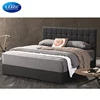 Online Discount China Premier Fabric Full Size Design Room Furniture Wooden Bed