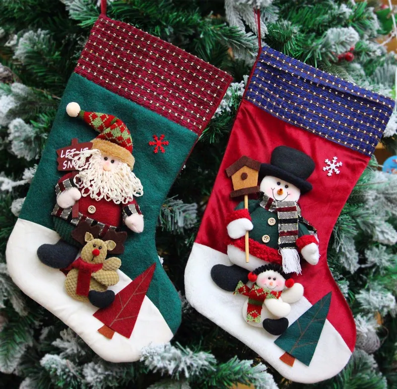 Knit Plain Bulk Christmas Hanging Stockings Decoration Buy Plain