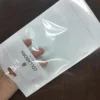 Mylar foil back clear front make up cosmetic brushes holographic zip lock bags