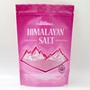 Factory price pink custom reusable food packaging stand up zipper bag for salt packing