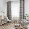 100% polyester living room curtain wave pattern curtain