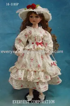 muñeca de porcelana negra