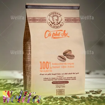Brown Kraft Paper Coffee Bag For Bulk Green Bean Packaging Cement Bags