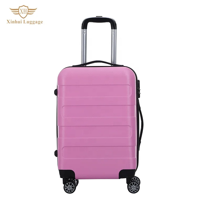 Wholesale 20 24 28 " Abs Case Pink Wheeled Durable Luggage Set Suitcase