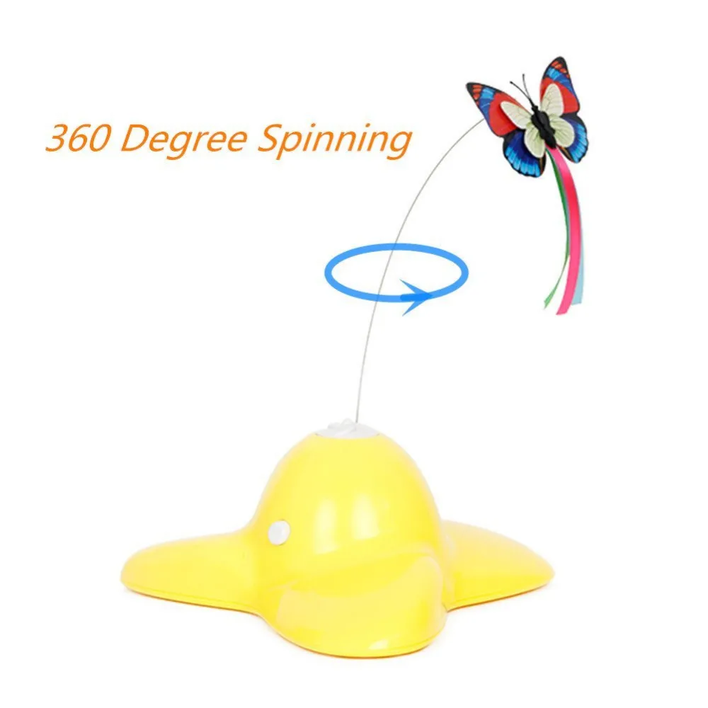 spinning butterfly cat toy