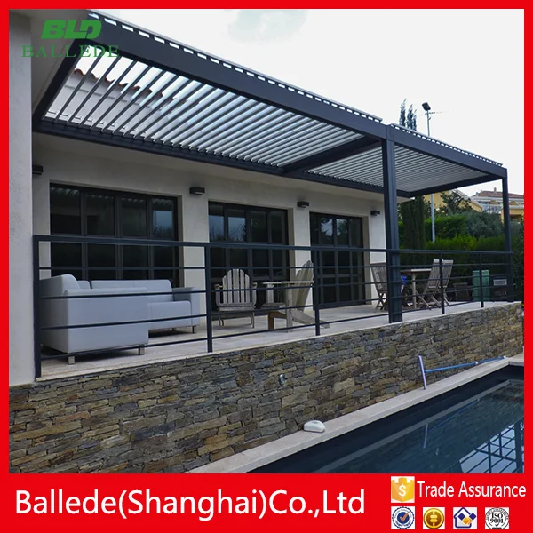 Motorizados persianas pérgola de aluminio apertura de techo para ...