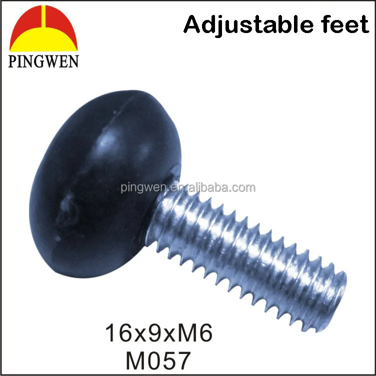 Wholesale Furniture Hardware Plastic Leg Screw For Adjustable