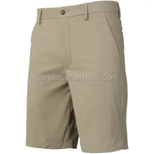 Men Polyester Spandex Black Dri-fit Golf Shorts - Buy Polyester Golf Shorts,Dri-fit Golf Shorts 