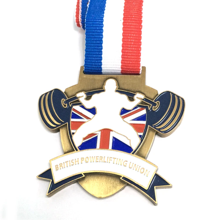 powerlifting sport metal medal