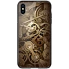 NILLKIN Gear Case Painted Tempered Glass Back Cover Soft TPU PC Mobile Phone Shell for iPhone XS Max