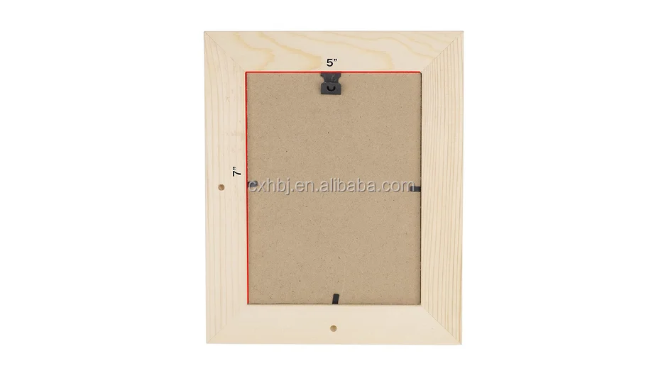 Unfinished Solid Wood Photo Picture Frames 5x7 Inch Ready To Paint For