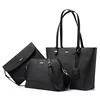 3 Sets Woman Handbag Female Large Capacity Composite Tote Ladies Bags Fashion Shoulder Crossbody Handbag Small Purse