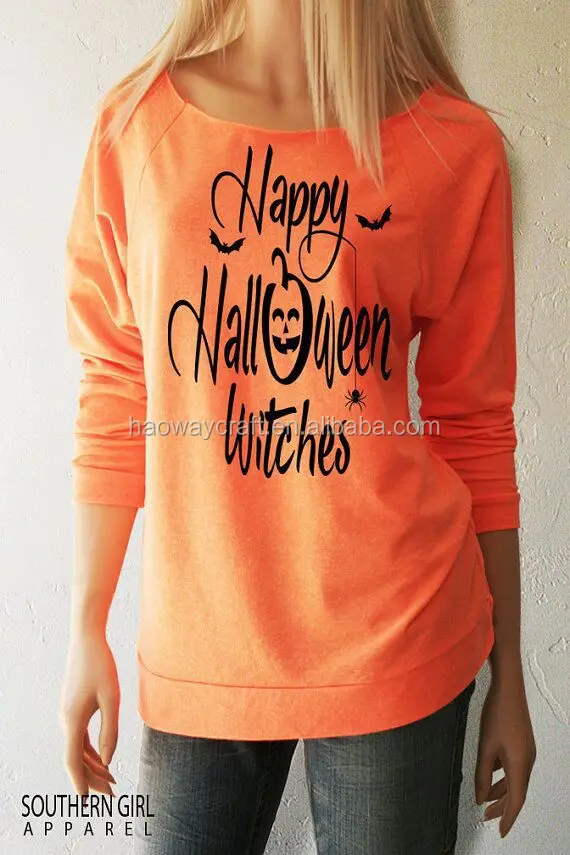 Wholesale Women Customized Halloween Pullover Monogram Pumpkin Sweater