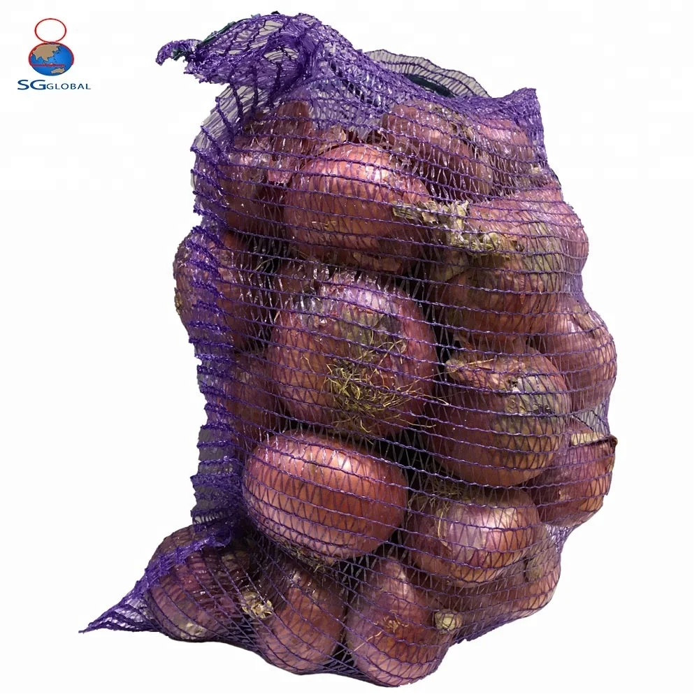 100 Green Net Sacks Mesh Bags Kindling Logs Potatoes Onions 50cm x 80cm 30Kg 