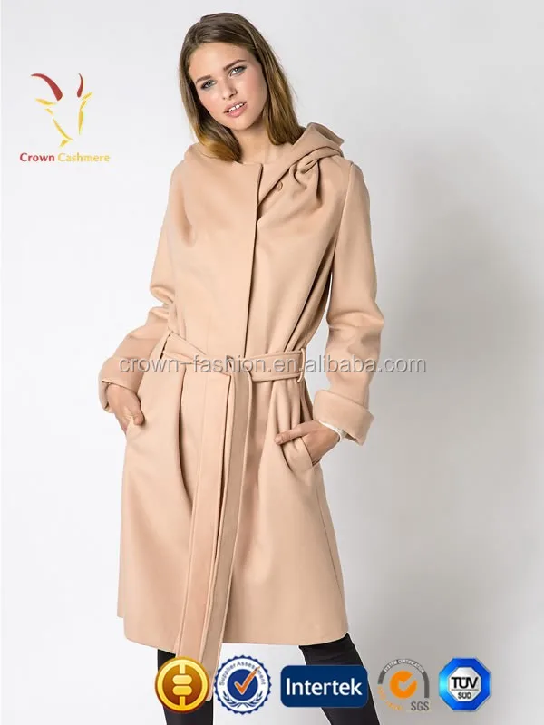 abrigo largo mujer con capucha