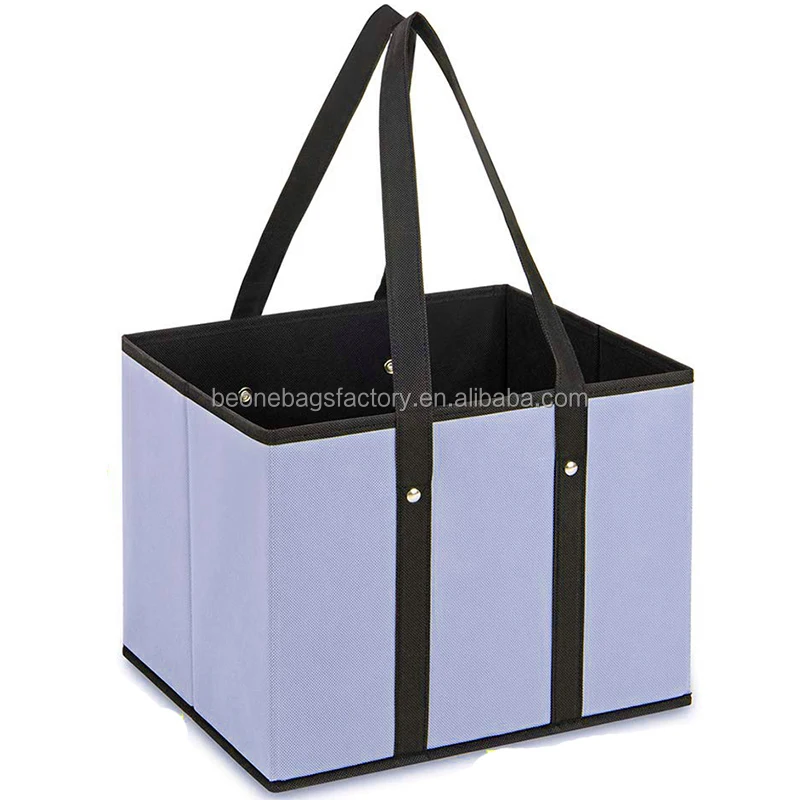 Box Style Heavy Duty Tote Collapsible Shopping Reusable Grocery Bags - Buy Reusable Grocery Bags ...