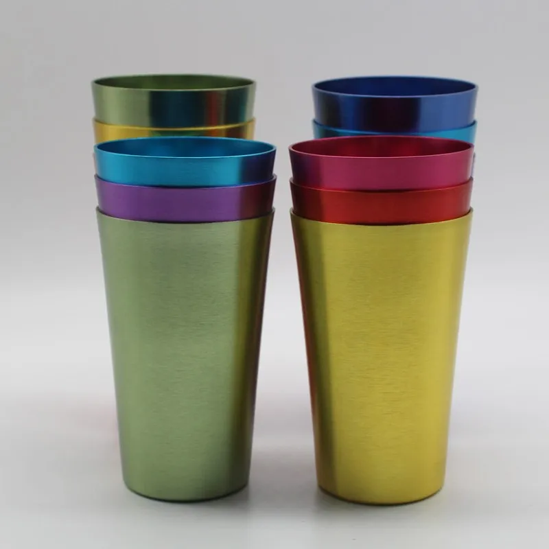 Set of 6 Aluminum Tumblers