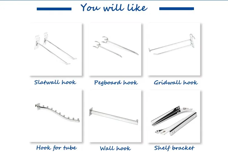 Gridwall Mounting Bracket Grid Wall Mount Fixing Brackets for Hanging 12.5*25mm square tube manufacture