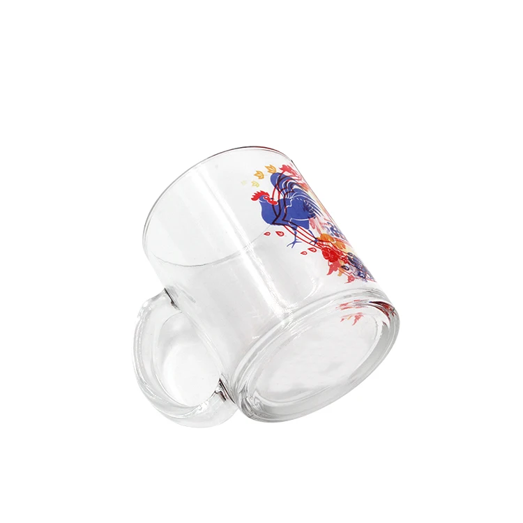 Wholesale 11oz Clear Frosted Sublimation Glass Mug Custom With Your Own