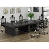 Latest design office meeting room desk and chairs combination power outlet specifications for conference table