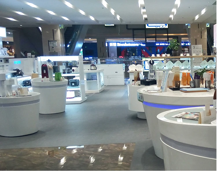 Mobile Phone Shop Display Counter Furniture Design / Glass Mobile