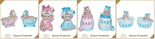 wholesale cute design baby shower souvenir gifts,resin baby shower figurines,resin baby gift