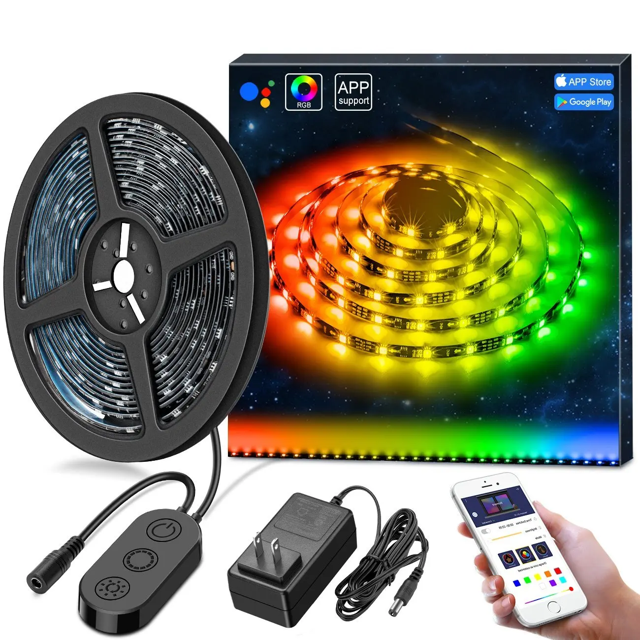 Led Strip Light Tv Bias Backlight Kit Ip65 Waterproof Accent Rgb ...